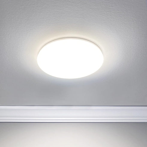 8 Trimless 1400 5 2700K/3000K/3500K/4000K/5000K, Dimmable Maxxima in. LED Round Disk Light, Lumens, CCT Flush Mount