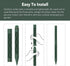 HBN Outdoor Power Stake with 6FT Extension Cord, 3 Grounded Outlets Power Strip for Garden Decoration