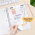 SUNEE 4 Pack Spiral Notebooks, College Ruled, 1-Subject, 8 x 10-1/2 inch, 70 Sheets per Notebook for School