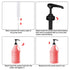 Mudder 4 Pieces Gallon Pump Dispenser - BPA-Free Pump Lid Replacement for 1 Gallon Jug and Containers