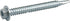 Power Pro Premium Self-Drilling Metal Screws, Zinc Plated Steel, Hex Washer Head, ¼ x 2-½ inches, Box of 22