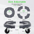 15-19 Inch 480lbs Nefish Upgraded Trash Can Dolly Wheels, Adjustable Round Barrel Dollies Wheels, Heavy Duty Drum