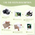 Zonon 4 Pcs Sublimation Journal Blank Notebooks, A6 A5 A4, 190 Pages Thick Faux Leather for School Office
