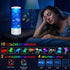 Speaker,12 Jellyfish Lamp with Bluetooth White Noise Changing Night Light,Sensory Aquarium LED Table Lamp for Autistic