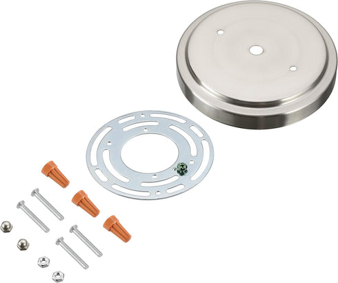 Aspen Creative 21509-31, Transitional Chandelier & Light Fixture Canopy Kit, w/Universal Crossbar, Brushed Nickel,