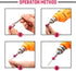 5 Pieces Magnetic Screw Ring Bit Magnetizer, Removable for 1/4 Inch/6.35 mm Hex Screwdriver and Power Bits
