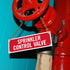 SmartSign SE-5032-ERE-REF-2x6 "Sprinkler Control Valve" Tag, 2" x 6" Engineer Grade Reflective White on Red