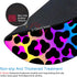IMAYONDIA Cheetah Animal Print Gaming Mouse Pad - Colorful Leopard Round Mouse Pad with Non-Slip Rubber Base for Office