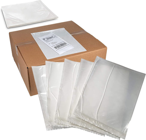 MT Products Clear Plastic Envelope Pouch, 9.5" x 12", Pack of 50 - Disposable Packing List for Shipping