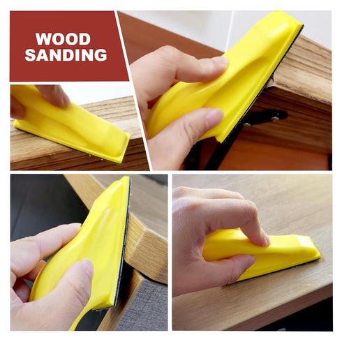 Mini Sander for Small Projects with 240 Grit Hook and Loop Sandpaper, Precision Woodworking Tool Kit