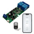 Zigbee Tuya Smart 2 Channel Relay Module with 433RF Remote Control, USB 5V 7-32V Jog/Lock Switch, Compatible with Alexa