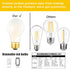 Bulbs 40W, E26 Dimmable Bulbs 4W, 4000K White,400LM, AC120V, A19 Bulbs 90 CRI,6Pack Frosted Vintage LED Edison LED