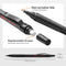 Nicpro 0.9 Metal Mechanical Pencil Set with Case, 3PCS Black Drafting Pencil, 8 Tubes HB Lead Refills, 3PCS Erasers