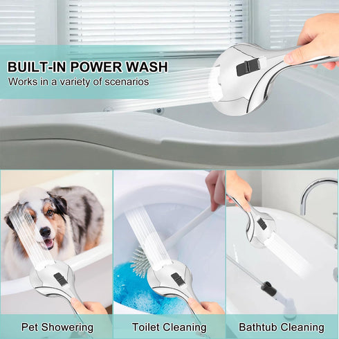 phyxon setTub 5 59" Bathtub Shower Head Sink-Faucet faucet spayer attachment with Adapters and Hose for Pet Dog Rinse