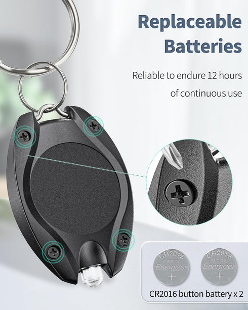 Uniclife 5 Pack LED Keychain Flashlight, Mini Light 14 Lumen for Outdoor Camping and Emergency