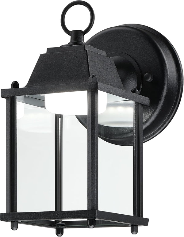 LIT-PaTH Outdoor LED Wall Lantern, Wall Sconce as Porch Lighting Fixture, 5000K