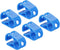 PATIKIL Plastic Tube Tubing Clamps, 5Pcs Adjustable Hose Clamp Clip for Laboratory Pinch Valve, Blue