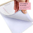 To Do List Notepad, Undated Daily Planner with Checklist, Spiral Waterproof Cover, Pink, 52 Sheets, 5.5"*8.3" A5 Size
