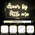 Dimmable Dream Big Little One Neon Sign Neon Signs for Wall Decor Inspirational LED Signs USB Light Up Sign for kids