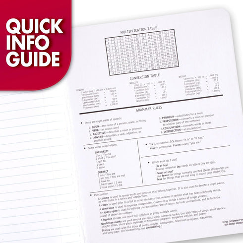 Mead Composition Notebooks, Wide Ruled, 100 Sheets, 5 Pack (72368)