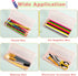 Fainne 24 Pcs Plastic Pencil Case, Frosted Pencil Box with Hinged Lid for School Office