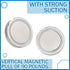 Flutesan Neodymium Round Magnet with M6 Male Thread, 90 lb or 150 lb Round Magnet with Bolt Stud for Lighting, Camera
