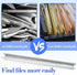 Lateral Front to Back File Bar Rails, Stainless Steel Filing Cabinet Parts, 15.76 Inches Long, 6 Pieces
