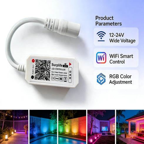 4-Pin 3535 5050 2835 iNextStation Smart RGB WiFi LED Controller Output Compatible with Alexa/Google Home