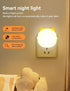 Lurinenna 2-Pack Night Lights Plug into Wall Auto Dusk to Dawn Sensor LED Lights, Cute Nightlight for Girls Bedroom