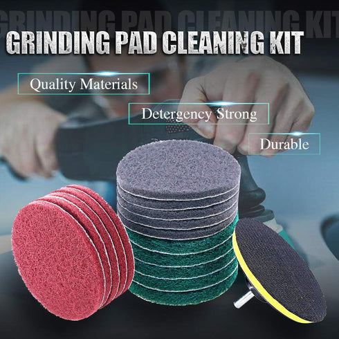 Swpeet 16Pcs 5Inch 3 1 Different Color Scrubbing Pads Drill Powered Brush Tile Scrubber Scouring Pads Cleaning Kit