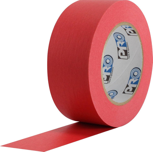 ProTapes Colored Crepe Paper Masking Tape, 60 yds Length x 1" Width, Red (Pack of 1)