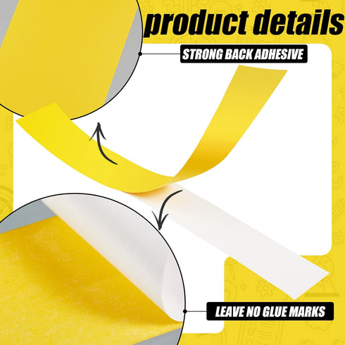 Zero Gap Woodworking Tape, PVC Self Adhesive Strips for Accurate Cuts on Miter Saw Table Saw, 2 x 14 Inch, Yellow (5