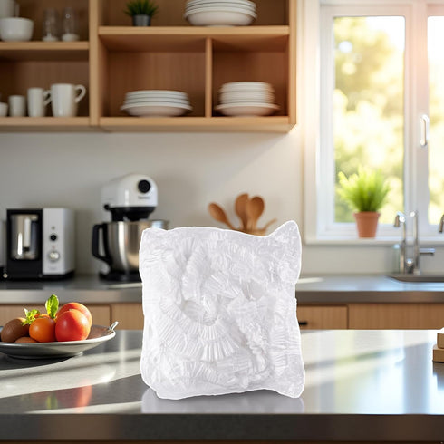 Calsgkspray 10Pcs White Thickened Disposable Dust Cover,Clear Kitchen Appliance Covers,for Toaster Oven Blender Instant