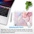 Pink Gold Marble Mouse Pad, Large Office Computer Laptop Mouse Pad with Stitched Edges, 12 X 10 Inch