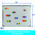 Flipside Products Aluminum Framed White Dry Erase Board, 24" x 36"