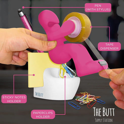 The Butt Tape Dispenser – Funny Gifts for Men, Novelty Desk Accessories, Fun Office Supplies Gag Gifts