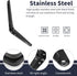 Zorveiio 4 Pack 8 Inch Black Wall Shelf Brackets Heavy Duty, Wall Brackets Floating Shelves Bracket L Bracket Hanging