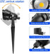 Leslampa 10W 3- 3000K (2 Packs Outdoor Landscape LED Spot Lights Waterproof Garden Lighting COB LED Spotlights