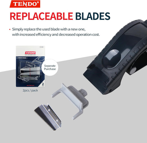 TENDO° SY-223 Tape Label Dispenser: Ergonomic, Economic, Environmental Solution, Compatible with 1.77-2'' Tapes, 10°
