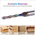 1/8 Inch 1/4 Inch 3 Inch SpeTool Upcut Spiral Router Bit Cutting Diameter Shank, Extra Long Extreme Tool Life Coated