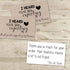 You've Been Expecting Me Thank You Customer Appreciation Package Inserts, 100 2" X 3.5” Insert Cards by AmandaCreation