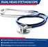 Set Dixie EMS Aneroid Sphygmomanometer and Dual Head Stethoscope with Adult Size Blood Pressure Cuff, Calibration Key
