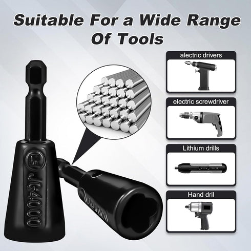 Jheoyrt 4 8 24 2 7 Pcs Multifunctional Wire Twister Tool for Drill, Lightweight Wire Nut Twister Compatible with to Awg