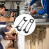 Basin Wrench Set, 2 PCS, 7 Sizes Universal Under Sink Plumbers Multifunctional Carbon Steel Faucet for Kitchen Bathroom