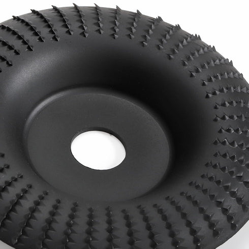 Hedume Set of 5 Angle Grinder Wood Carving Disc for 4" or 4 1/2" Attachments with 5/8 inch Arbor, Stump Tool Grinding Wheel Shaping, Wood Shaping Disc Grinder Cutting Wheel Grinding Disk Attachments