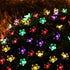 Joomer 50LED 8 Outdoor Solar String Lights, Flower String Lights, Cherry Blossoms String Light Modes Memory Function