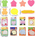 Sticky Notes - 14 Pads of Self-Stick Removable Shaped Notes, 100 Sheets Total, 14 Pack
