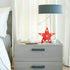 4 Jutom Pieces Star Night Lights LED Plastic Star Shaped Sign Lighted Marquee Desk Lamp for Gift Red