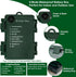 Operated,20Ft 200LED White,2 Pack FairyGlim Outdoor Fairy Lights Battery Green Copper Wire Cluster Lights