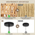 Pendant Light Boho Farmhouse Decor Hanging Lamp - Rattan Hanging Lights Woven Shade - Ceiling Light Fixtures